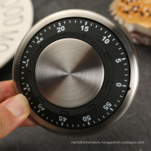 Saucer Stainless Steel Magnetic Mechanical Kitchen Timer